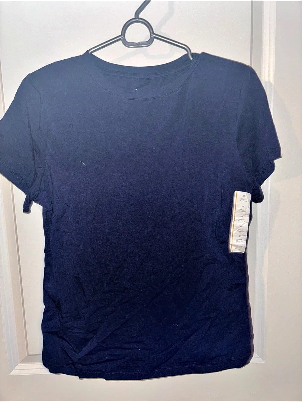 a new day Women'Small Short Sleeve T-Shirt Blue Small